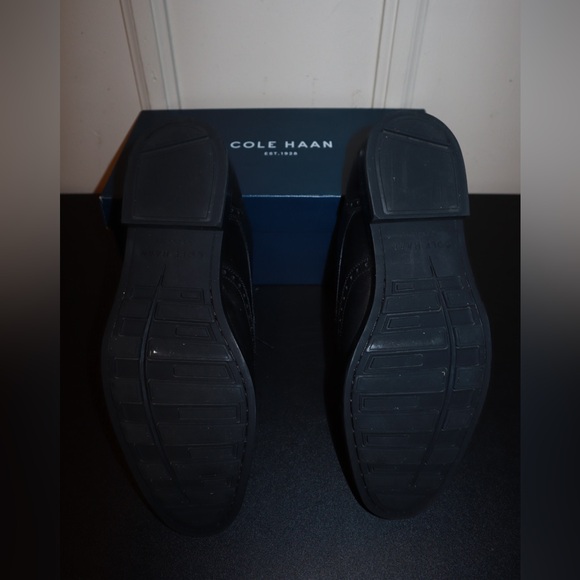 Cole Haan Jay Grand Wingtip Oxford Men Black Shoe Size 9.5 - Picture 3 of 7